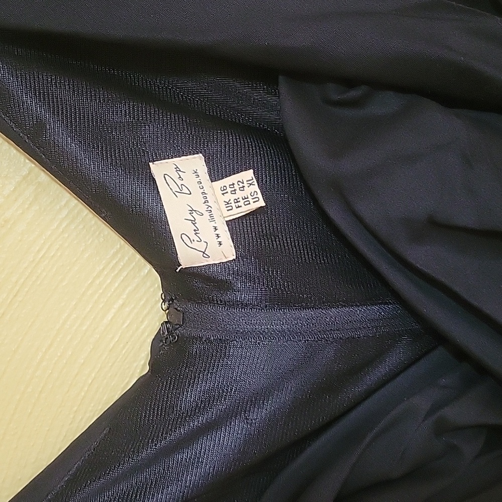 1950's retro Ophelia black swing dress, never worn - Picture 3 of 4